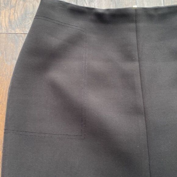 Ted Baker London Comfort Stretch Pencil Skirt front slit size 4 GUC - Picture 4 of 9
